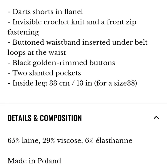 Nwt!Sezane Kamille short black - Picture 4 of 14